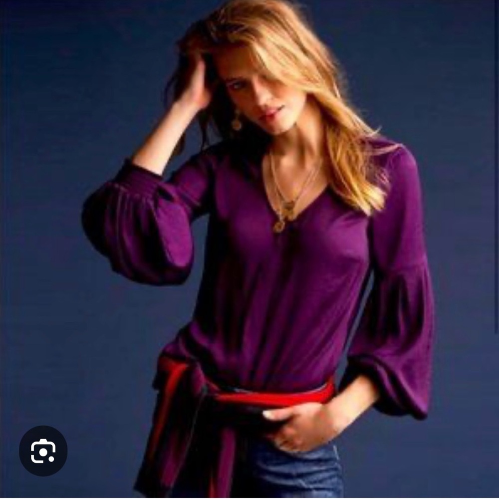 Cabi Rich Purple Blouse